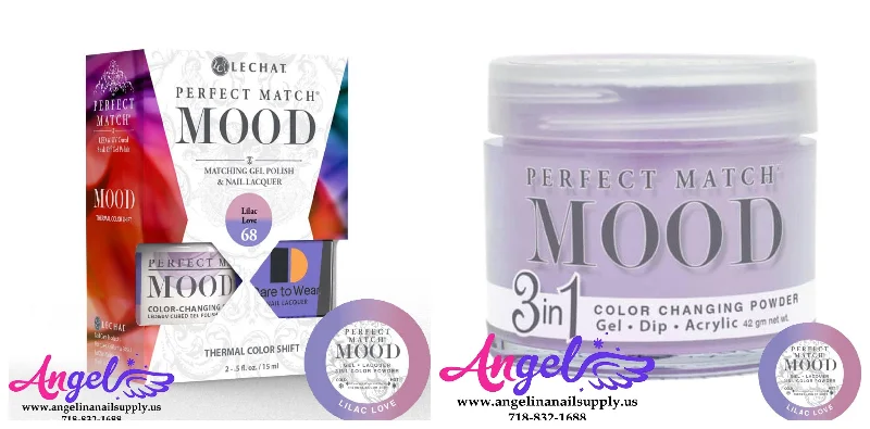 nail polish intense parchment-Lechat Perfect Match Mood 3in1 Combo 68 Lilac Love