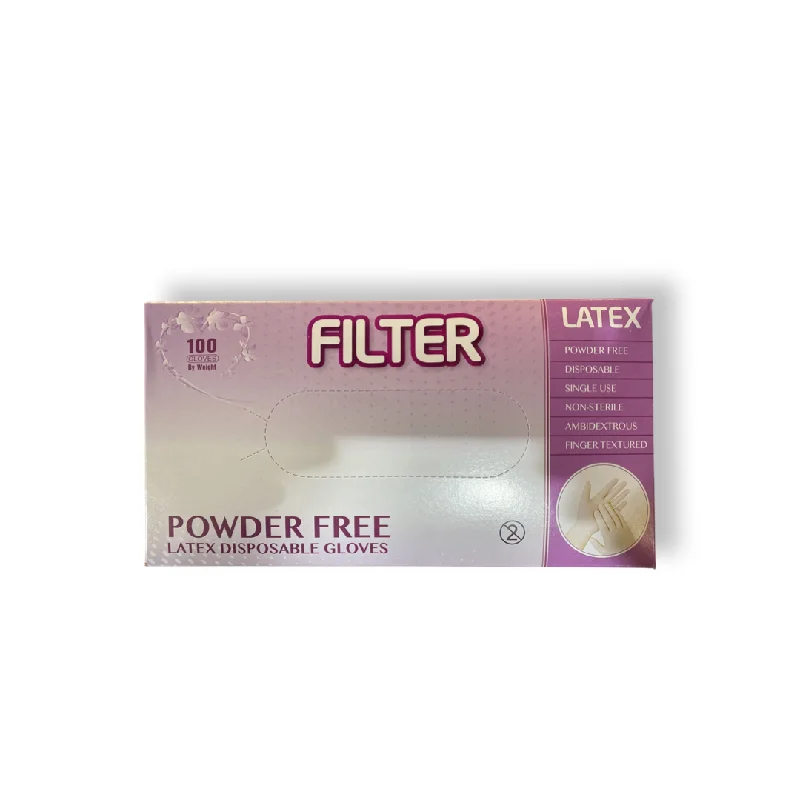 nail repair for nail growth discoveries-FILTER LATEX GLOVES POWDER FREE