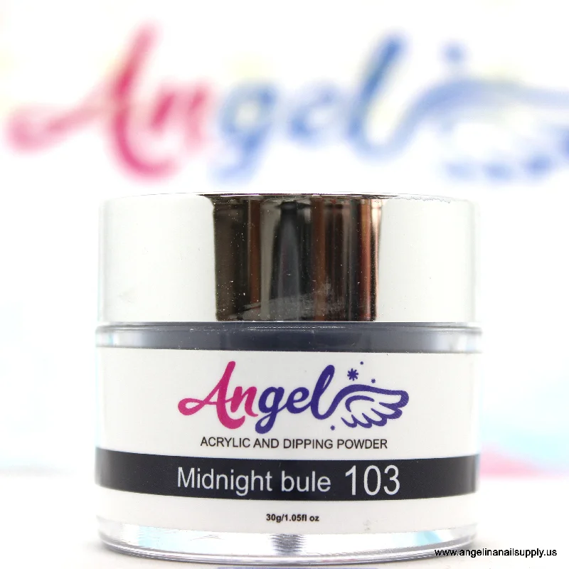 nail polish refined bolt-Angel Dip Powder D103 MIDNIGHT BULE