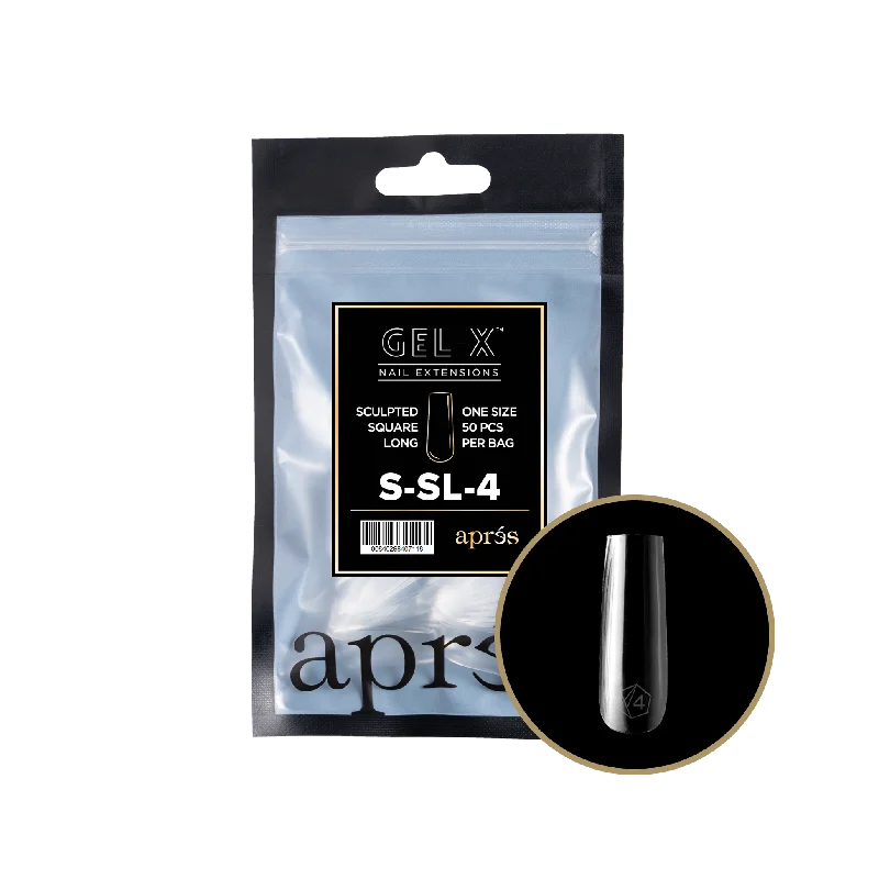 nail repair for nail resilience improvements-APRES TIP BAG - 4 - SCULPTED SQUARE LONG