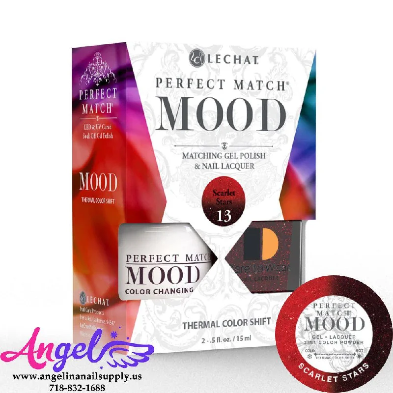 nail polish dusty yard-Lechat Mood Gel Duo 13 Scarlet Stars