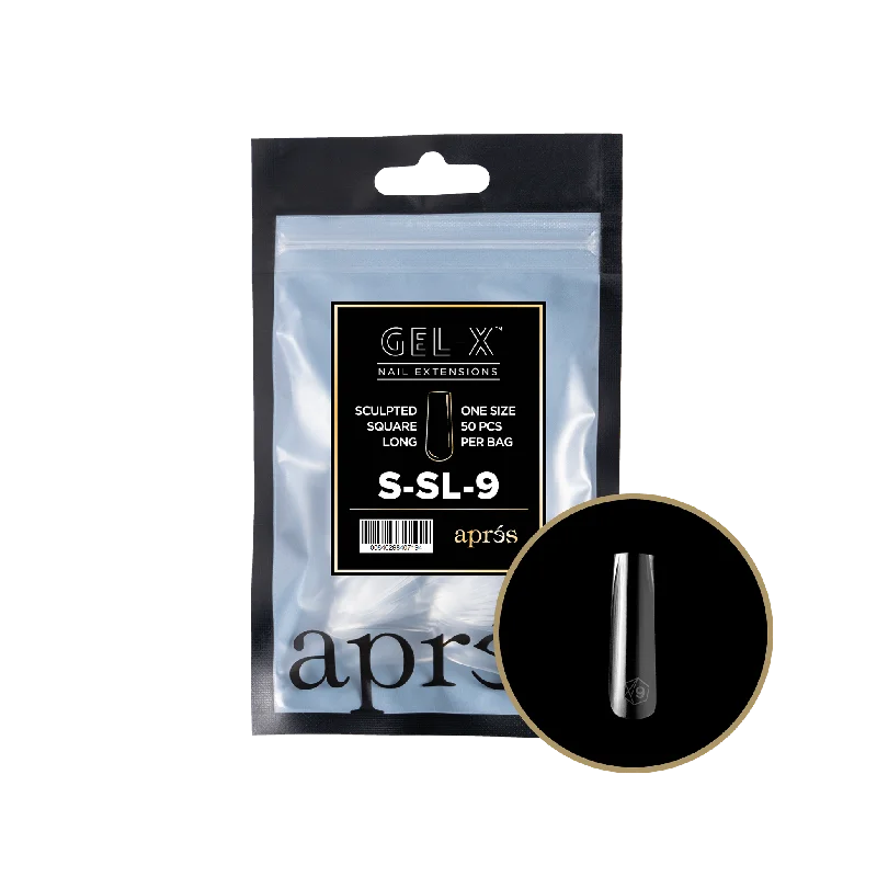 nail repair for nail hydration breakthroughs-APRES TIP BAG - 9 - SCULPTED SQUARE LONG