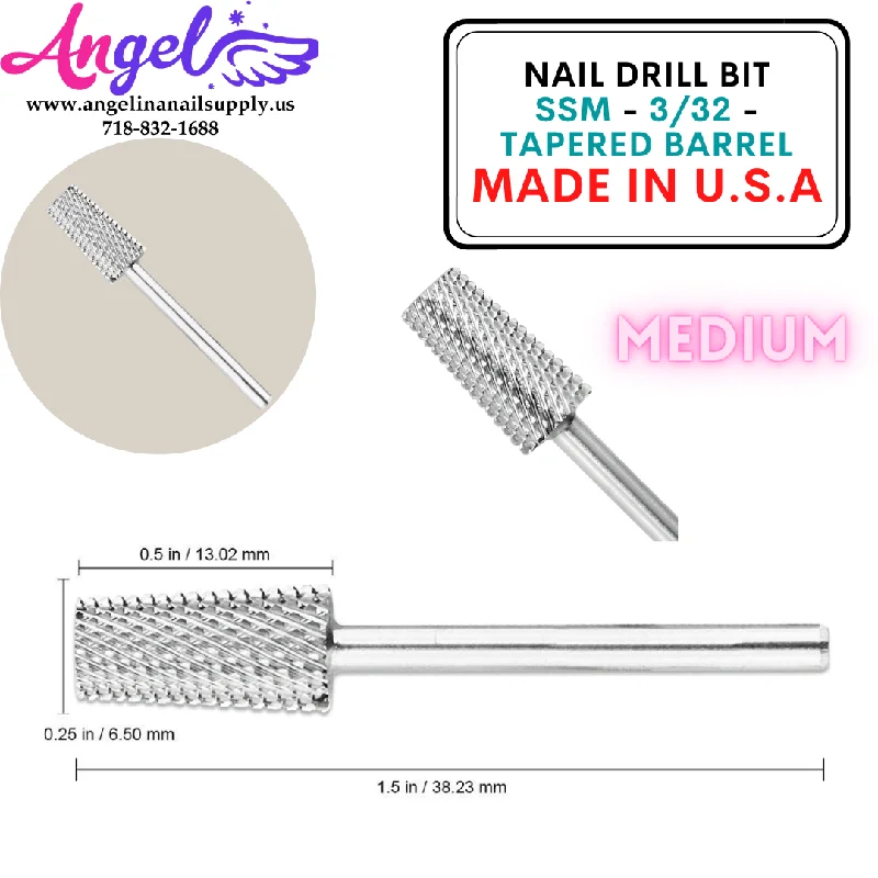 nail polish deep damask-Nail Drill Bit - SSM - 3/32 - Tapered Barrel