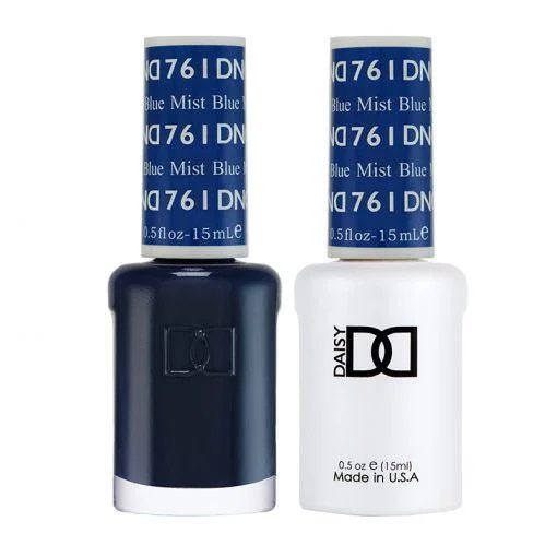 nail polish rich hue-Dnd Gel 761 Blue Mist