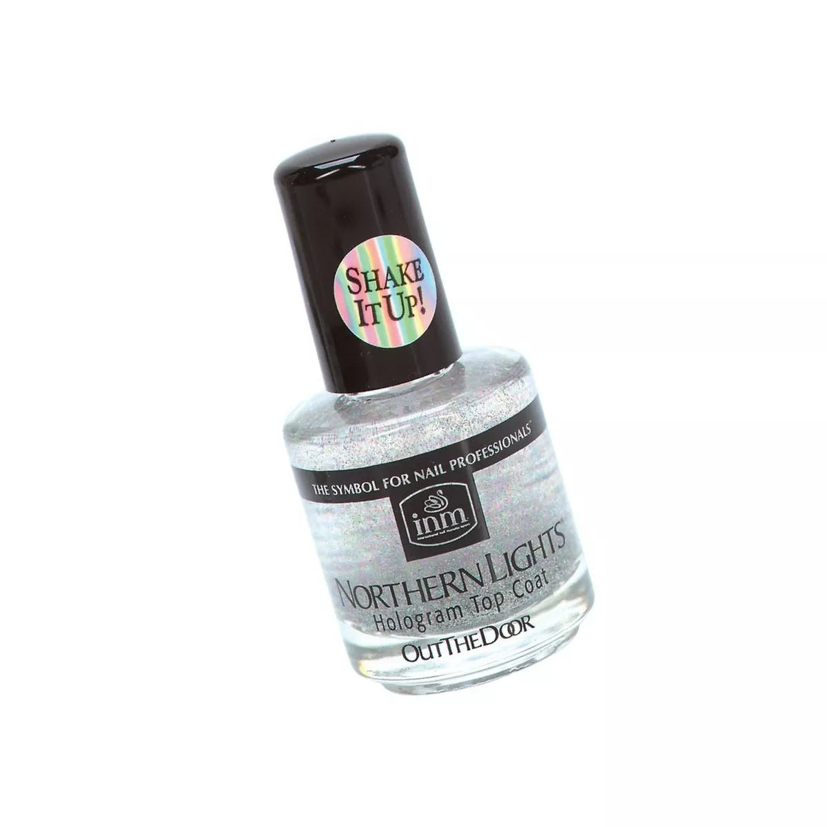 nail repair for nail health recovery hacks-INM NORTHERN LIGHTS HOLOGRAM TOP COAT - SILVER