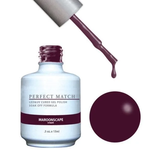 nail polish wild echo-Perfect Match Gel Duo PMS 132 MAROONSCAPE