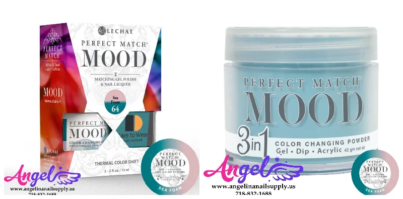 nail polish cool tome-Lechat Perfect Match Mood 3in1 Combo 64 Sea Foam