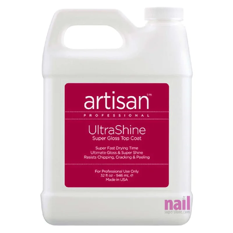 nail polish dusty brush-Artisan UltraShine Top Coat | High Gloss & Mirror-Like Finish - 32 oz