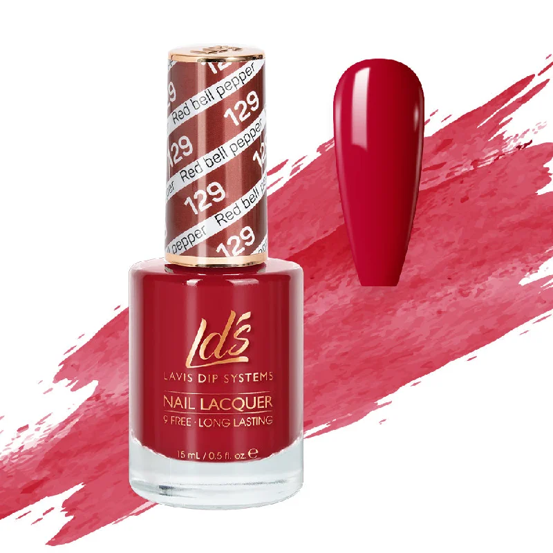 nail polish elegant roof-LDS Nail Lacquer - 129 Red Bell Pepper