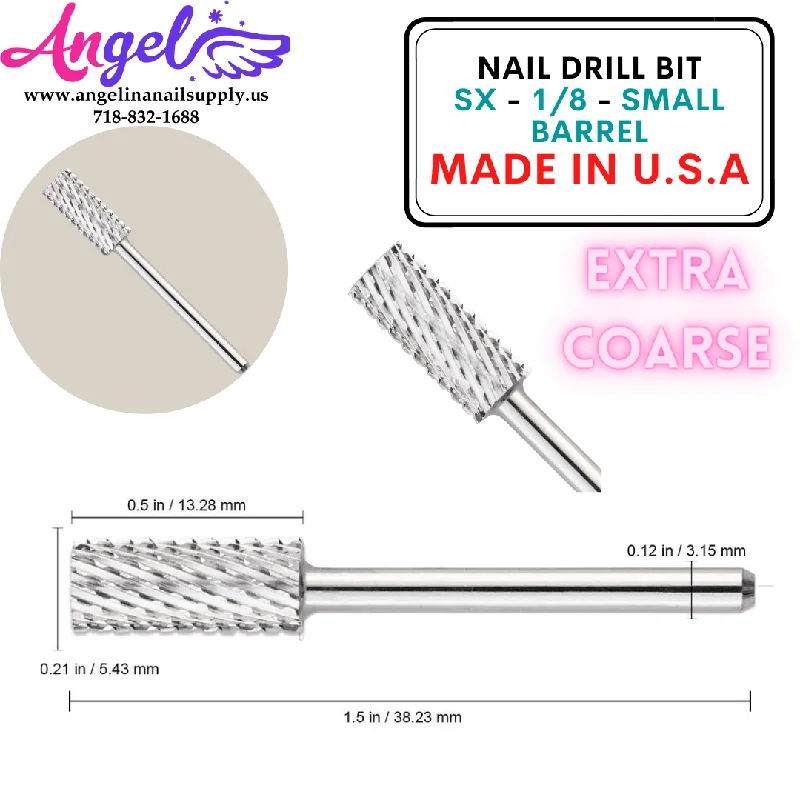 nail polish suave stripe-Nail Drill Bit - SX - 1/8 - Small Barrel