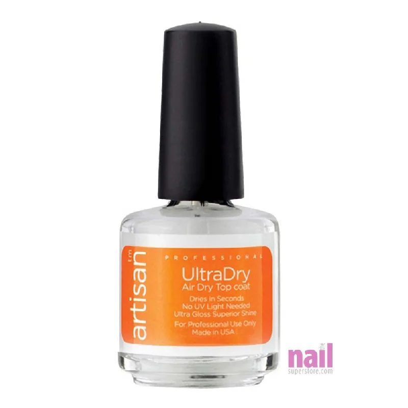 nail polish glistening waterfall-Sample Product | Artisan UltraDry Air Dry Top Coat - 0.25 oz