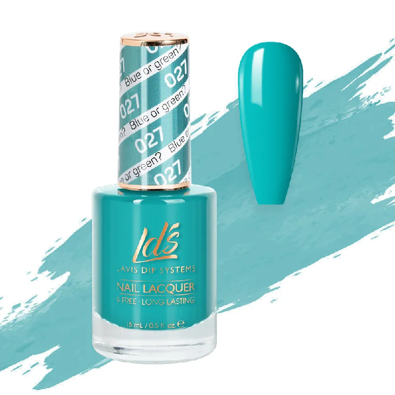 nail polish shimmering stein-LDS Nail Lacquer - 027 Blue Or Green