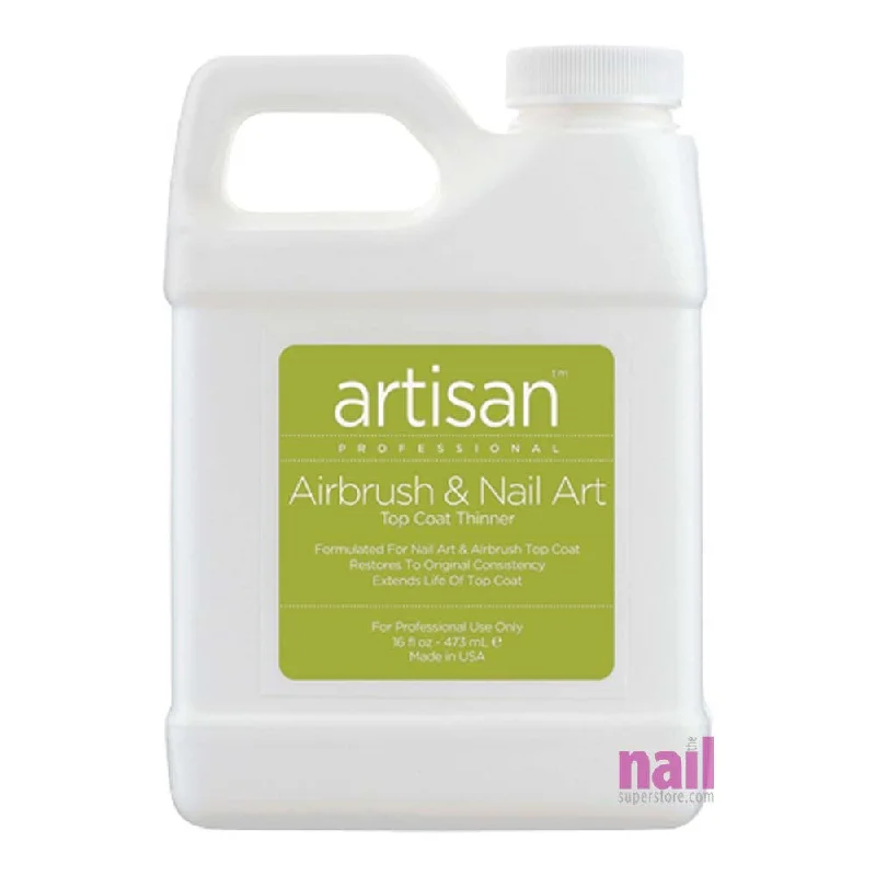 nail polish beaming downpour-Artisan Airbrush & Nail Art Top Coat Thinner | Quickly Thin Out - Restore - Refill Size - 16 oz