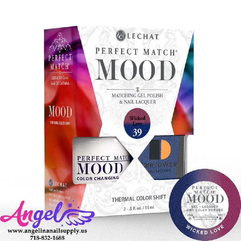 nail polish refined roof-Lechat Mood Gel Duo 39 Wicked Love