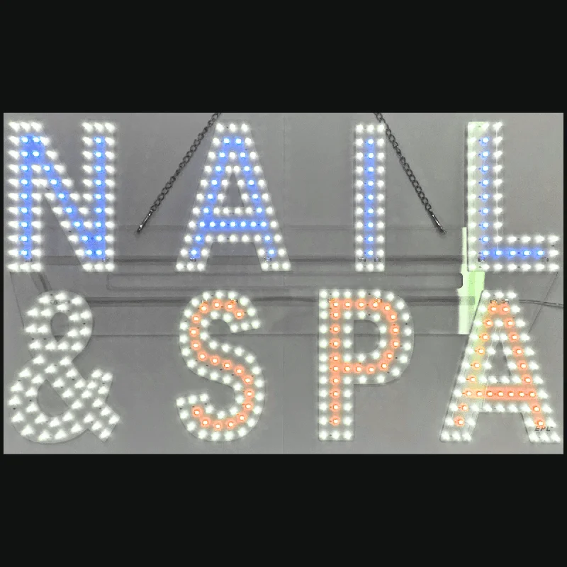 nail polish deep scroll-LED Neon Sign - Nail & Spa Sign