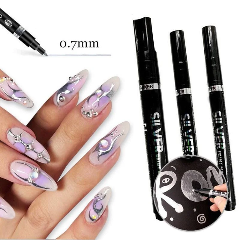 nail polish suave crest-Metallic Nail Art Painting Pen