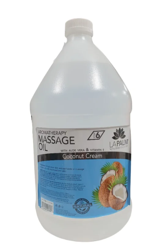 nail repair with travel-size nail polish-LAPALM MASSAGE OIL - COCONUT  CREAM- 1 GAL