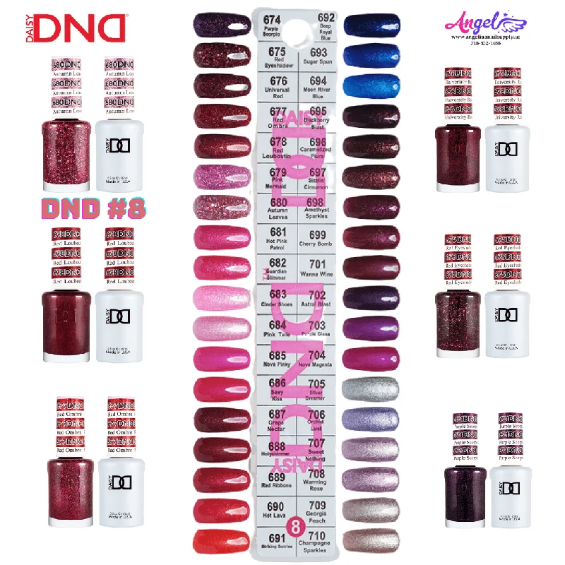 nail polish refined milestone-DND8 Collection #8 (Full Set 36 Colors #674 - #710)