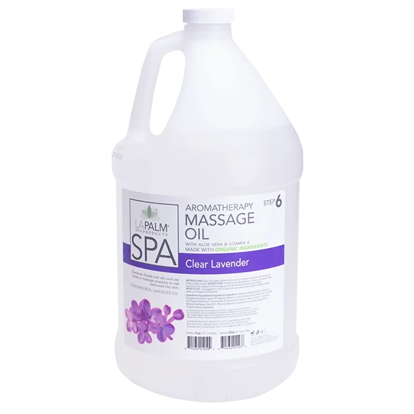 nail repair for nail health recovery-LAPALM MASSAGE OIL CLEAR LAVENDER 1 GALLON