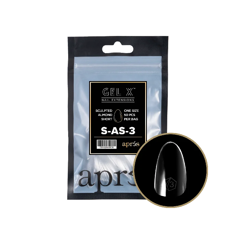 nail repair for nail growth recovery-APRES TIP BAG - 3 - SCULPTED ALMOND SHORT