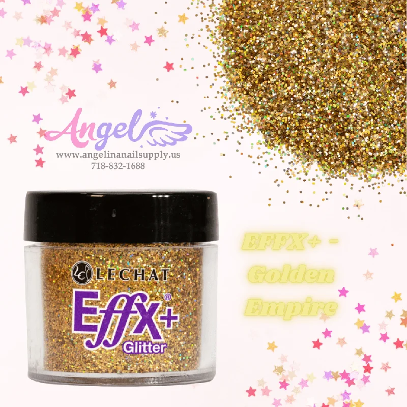 nail polish polished sign-Lechat Glitter EFFX+-08 Golden Empire