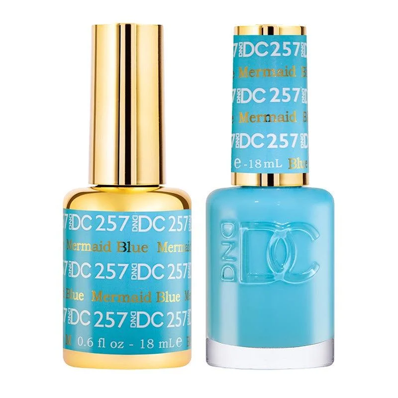 nail polish charred ink-DC Duo 257 Mermaid Blue