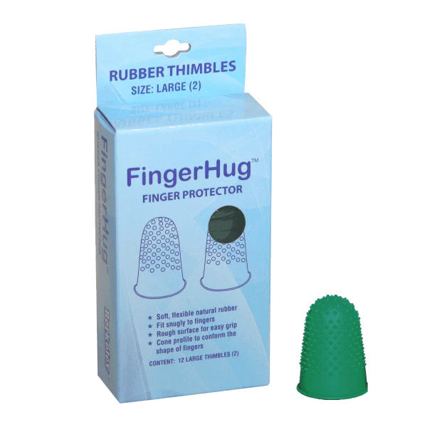 nail repair with one-hour serum-FP201-2  FINGER HUG RUBBER THIMBLES 12/PKG - LARGE