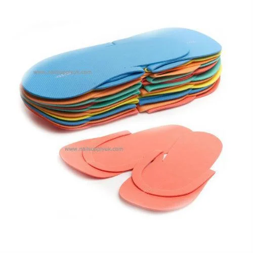 nail repair for nail durability progress-VIET PEDI SLIPPERS FOAM FOLDED 12 PR (VIET)