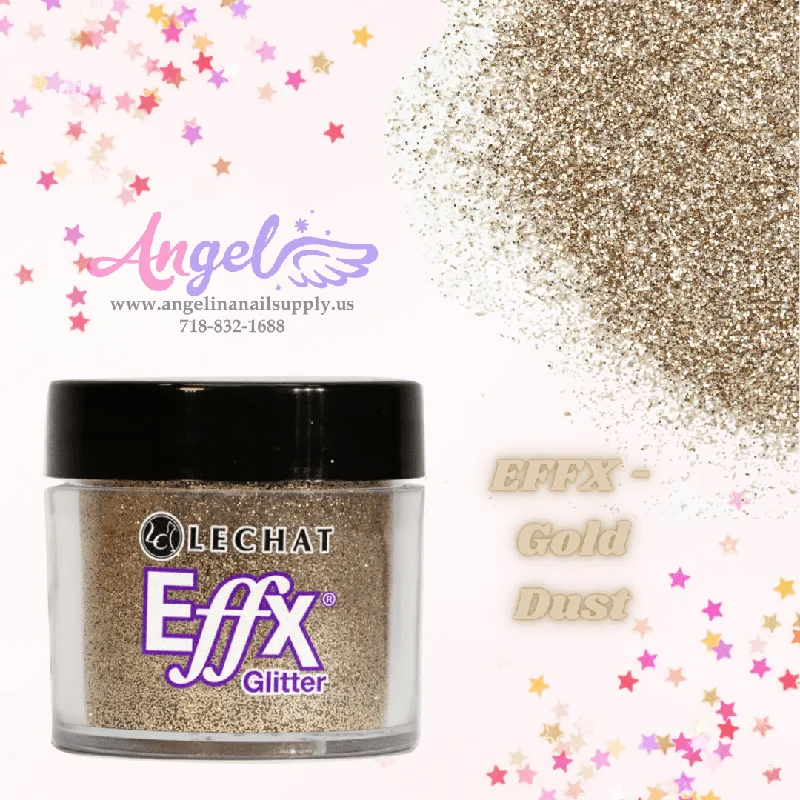 nail polish beaming lightning-Lechat Glitter EFFX-20 Gold Dust