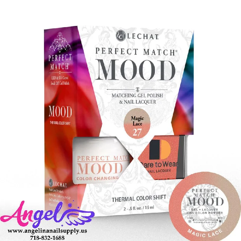 nail polish vibrant tree-Lechat Mood Gel Duo 27 Magic Lace