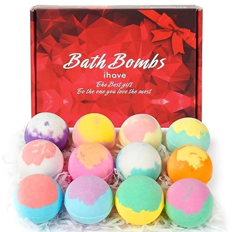 nail polish sparkling drape-Bath Bombs Set 12 Fragrances