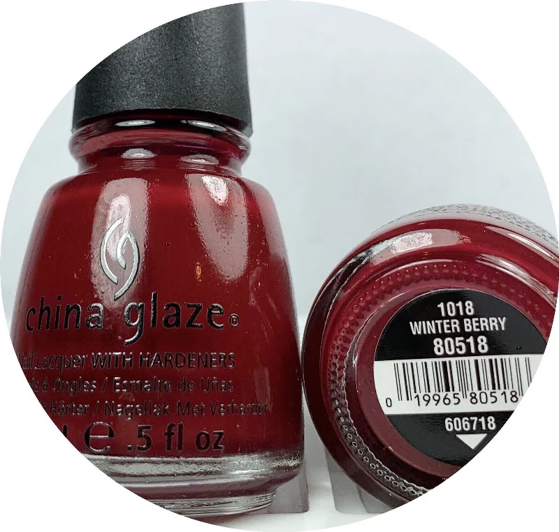 nail repair with eco-friendly nail file-China Glaze Polish - WINTER BERRY 80518