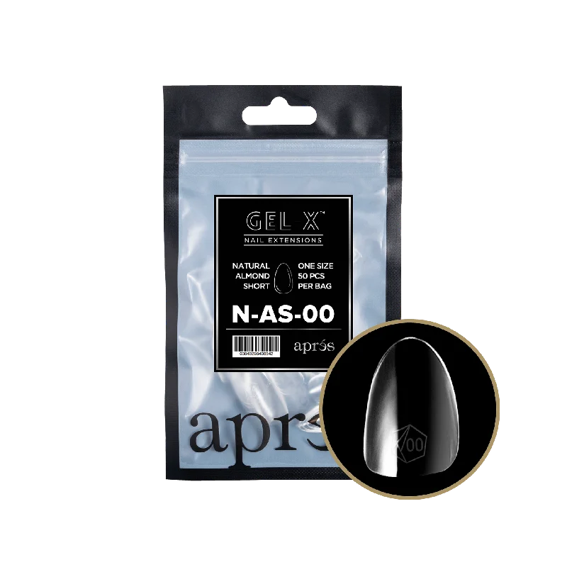 nail repair for nail wellness breakthroughs-APRES TIP BAG - 00 - NATURAL ALMOND SHORT