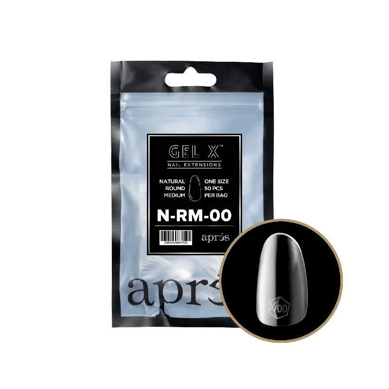 nail repair for nail flexibility boost hacks-APRES TIP BAG - 00 - NATURAL ROUND MEDIUM