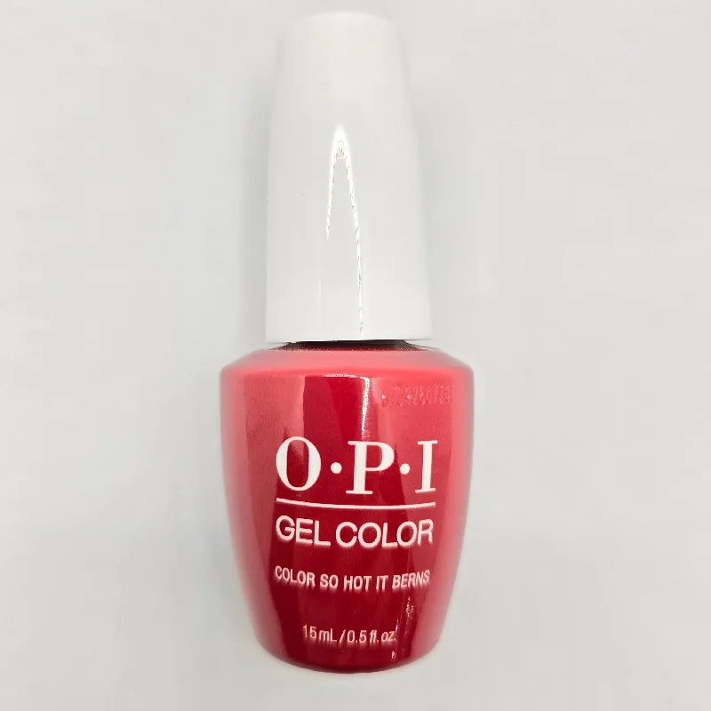 nail repair with frugal nail serum-OPI Gel Color GC Z13 - COLOR SO HOT IT BERNS