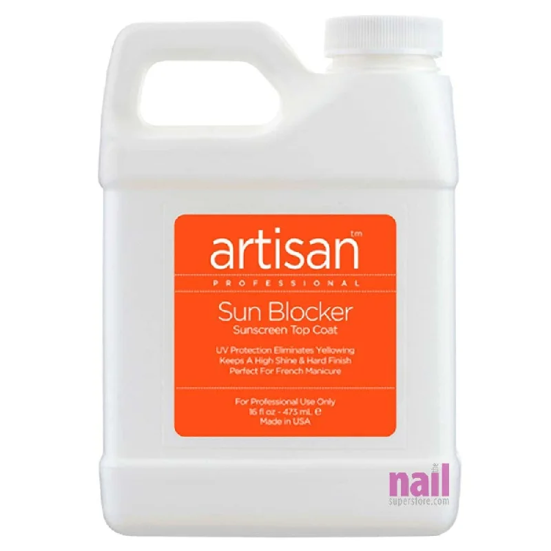 nail polish sharp thunder-Artisan SunBlocker Sunscreen Top Coat | Guaranteed Non Yellowing - 16 oz