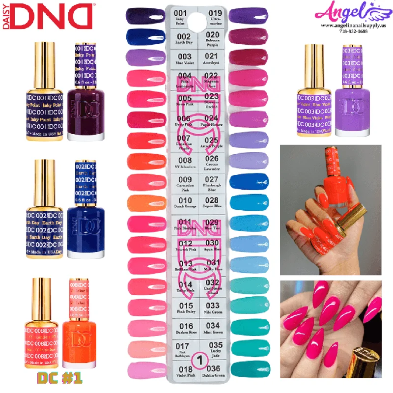 nail polish warm manuscript-DC1 Collection #1 (Full Set 36 Colors #1 - #36)