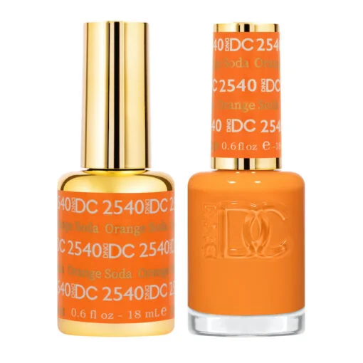 nail repair for nail smoothness maintenance hacks-DND DC DUO FREE SPIRIT - #2540 Orange Soda