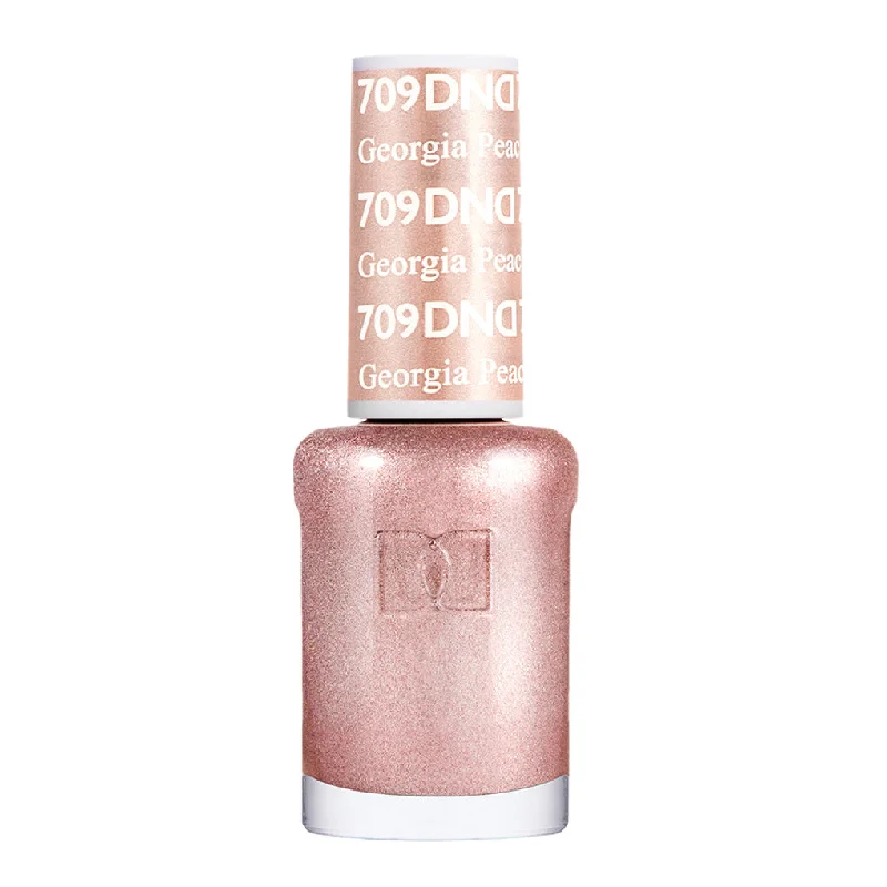 nail polish stylish lake-DND Nail Lacquer #709 Georgia Peach