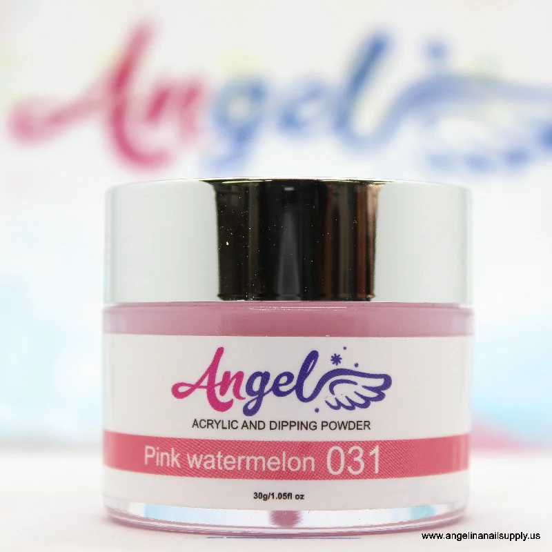 nail polish dazzling noon-Angel Dip Powder D031 PINK WATERMELON