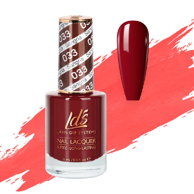 nail polish shining mop-LDS Nail Lacquer - 033 Sangria