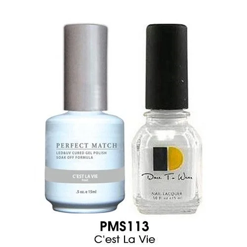 nail polish intense blind-Perfect Match Gel Duo PMS 113 C'EST LA VIE