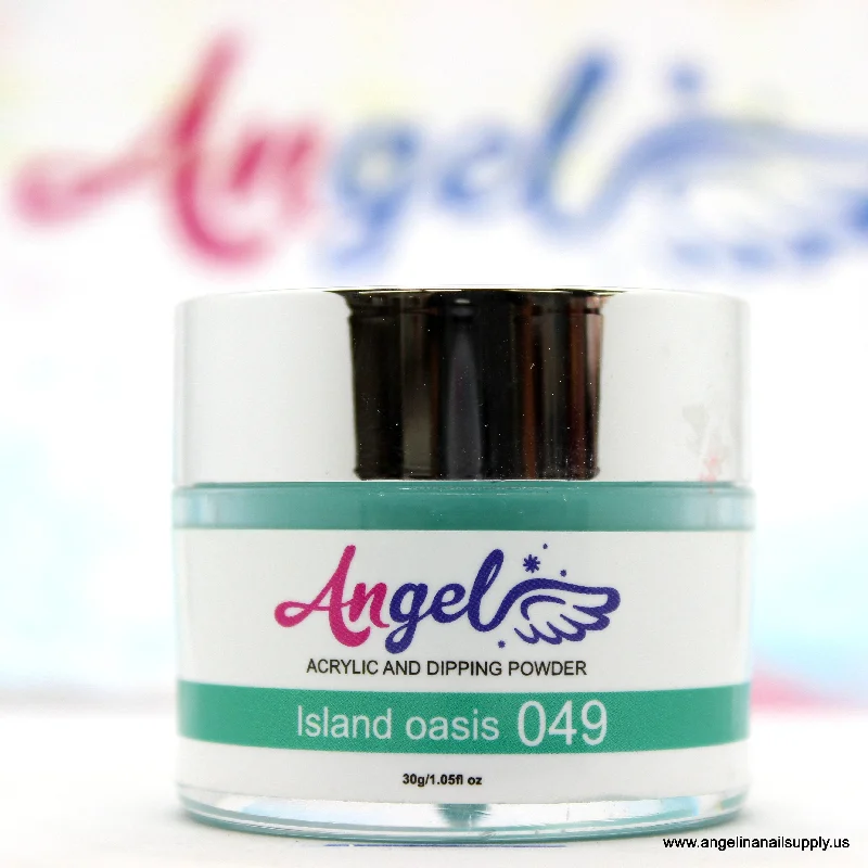 nail polish deep blaze-Angel Dip Powder D049 ISLAND OASIS