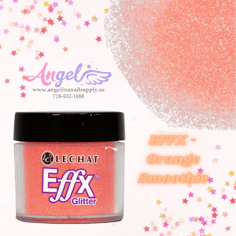 nail polish flashing keep-Lechat Glitter EFFX-69 Orange Smoothie