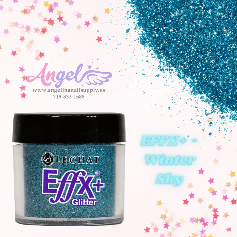 nail polish sleek trail-Lechat Glitter EFFX+-13 Winter Sky