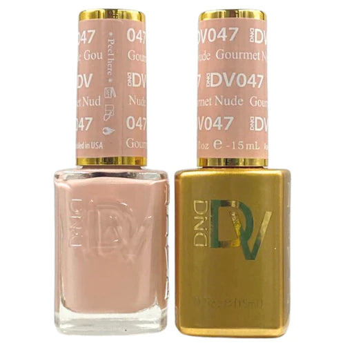 nail polish dark midnight-DIVA Duo DV047 Gourmet Nude