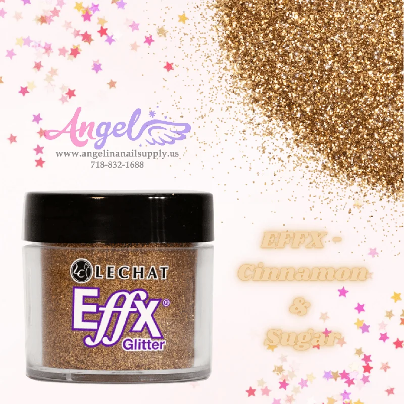 nail polish sparkling silk-Lechat Glitter EFFX-01 Cinnamon & Sugar