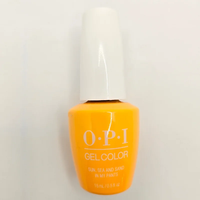 nail repair with inexpensive nail cream-OPI Gel Color GC L23 - SUN, SEA AND SAND IN MY PANTS