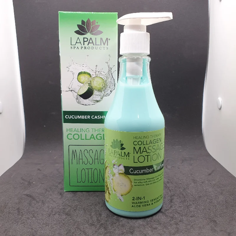 nail repair for nail hydration progress-LAPALM MASSAGE LOTION 8 OZ HOLIDAY COL - CUCUMBER CASHMERE