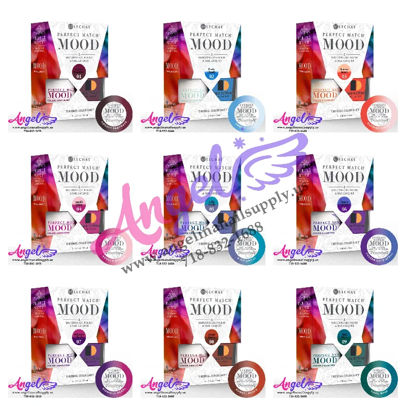 nail polish glossy chisel-Lechat Mood Gel Duo Full Set 72 Colors